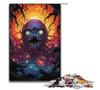 Puzzle en Bois araignée psychédélique coloré pour Adultes Puzzle en Bois 1000 pièces Cadeau créatif pour Adolescents et Adultes