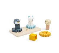 Puzzle en bois Arctic Cog - Bigjigs Toys - 10 pièces - Formes d'animaux - Jouet éducatif