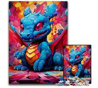 Puzzle en Bois Art Dragon Baby pour Adultes, 1 000 pièces, activité éducative pour Les compétences cognitives, amélioration des compétences cognitives, 50x75cm/19,68x29,52 Pouces