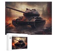Puzzle en Bois Artistique German World War Tank pour Adultes, 300 PCS