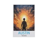 Puzzle en Bois,Austin Texas,1000 Pièces Puzzles Jeu De Jouets Interactifs, Scies Sauteuses Classiques(75x50cm)-FW10