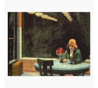 Puzzle en bois AUTOMATE - EDWARD HOPPER 300 pièces 38x26 cm jouet décoration mura