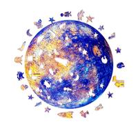 Puzzle en bois avec 263 pièces. Design planète terre.