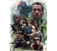 Puzzle en Bois avec Affiche de Film d'horreur rétro, 1 000 pièces, Jouet de décompression pour Adultes 26x38cm