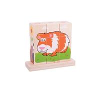 Puzzle en bois avec animaux de compagnie, 10 pièces