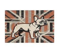 Puzzle en bois avec boîte de rangement, motif bouledogue Union Jack, respectueux de l'environnement pour la maison, les loisirs, le soulagement du stress et la décoration, 1 000 pièces