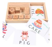 Puzzle en bois avec lettres, jouet de charme, Alphabet, mots anglais, jouets d'orthographe pour enfants, cadeaux éducatifs précoces