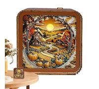 Puzzle en bois avec lumière LED, veilleuse puzzle en bois - veilleuse à LED pour puzzle en bois sans fil | Décoration de jouet de puzzle en bois avec veilleuse