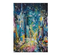Puzzle en Bois avec Motif Evening on Fifth Avenue pour Adultes, 300 PCS
