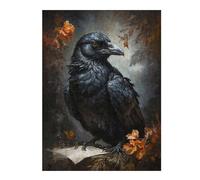 Puzzle en Bois avec Motif The Raven Scholar pour Adultes, 500 PCS