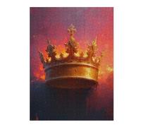 Puzzle en Bois avec Motif The Royal Crown pour Adultes, 500 PCS