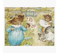 Puzzle en bois Beatrix Potter Tom Kitten Chatons dans l'illustration du jardin 300 pièces 38x26 cm jouet décoration mura