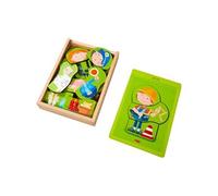 HABA Puzzle en bois Beroepenmix – 24 pièces – Métiers – Multicolore