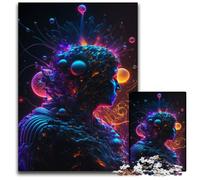 Puzzle en Bois Beyond Human 1000 pièces pour Adultes, idéal pour Une soirée de Jeux en Famille, décoration à Faire soi-même, 50x75cm/19,68x29,52 Pouces