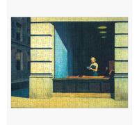Puzzle en bois Bureau de New York par Edward Hopper 300 pièces 38x26 cm jouet décoration mura