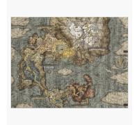 Puzzle en bois Carte d'Elden Ring 300 pièces 38x26 cm jouet décoration mura