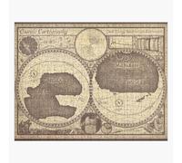 Puzzle en bois Carte DESI « Nouveau Monde » 300 pièces 38x26 cm jouet décoration mu