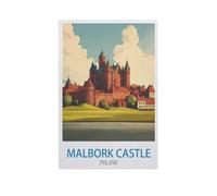 Puzzle en Bois，Château de Malbork, Pologne，Jigsaw Puzzles 1000 Pièces, pour Adulte Et Enfant Jouet Éducatif Peinture Murale Décor À La Maison（75x50cm）-FY89