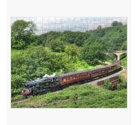 Puzzle en bois Chemin de fer des North Yorkshire Moors 300 pièces 38x26 cm jouet décoration mura