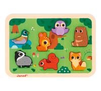 Puzzle en bois Chunky La forêt (8 pièces)