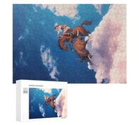 Puzzle en Bois Classique Rider in The Sky pour Adultes, 300 PCS