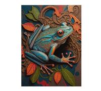 Puzzle en Bois Classique The Little Jumping Frog pour Adultes, 500 PCS
