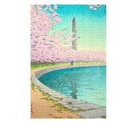 Puzzle en Bois Classique The Washington Monument pour Adultes, 1000 PCS