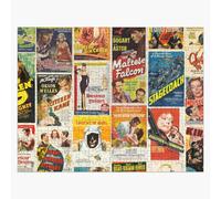 Puzzle en bois Collage d'affiches de films classiques 300 pièces 38x26 cm jouet décoration mura