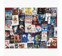 Puzzle en bois Collage de films de Noël 300 pièces 38x26 cm jouet décoration mur