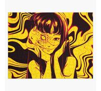 Puzzle en bois Collection Junji Ito - Tomie - Jaune 300 pièces 38x26 cm jouet décoration mura