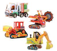 Puzzle En Bois Coloré, 5 Couleurs, Ingénierie 3d, Pelle, Jouet Éducatif, Amusant À Assembler, Formation, Cadeaux Pour Enfants