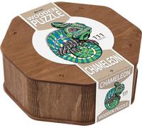 Puzzle en bois coloré - Caméléon 28 x 37,1 cm
