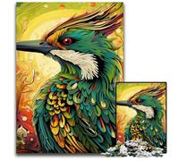 Puzzle en Bois coloré de 1 000 pièces pour Adultes et Adolescents, idéal pour Un Anniversaire ou des Vacances 50x75cm / 19,68x29,52 Pouces.