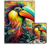 Puzzle en Bois coloré de 1 000 pièces pour Adultes, idéal pour décorer et stimuler Le Cerveau, 50x75cm / 19,68x29,52 Pouces