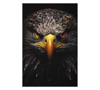 Puzzle en Bois Coloré Eagle Gold Dark pour Adultes, 1000 PCS