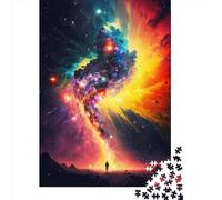 Puzzle en Bois Colors of Space1, 500 pièces, Puzzle créatif rectangulaire, Grand Format, pour Adultes et Adolescents, 500 pièces (52 x 38 cm)