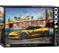 Puzzle En Bois Corvette Z06 2015 1000 Pièces 680Mm X 490Mm