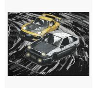 Puzzle En Bois Course De Descente En Montagne Et De Drift Nocturne : Tandems Initial D Ae86 Contre Fd Rx-7 300 Pièces 38x26 Cm Jouet Décoration Mur