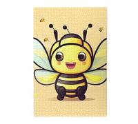 Puzzle en bois d'abeille jaune pour adultes et enfants, puzzle décoratif stimulant