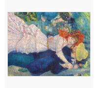 Puzzle en bois Danse à Bougival - Pierre Auguste Renoir 300 pièces 38x26 cm jouet décoration mur