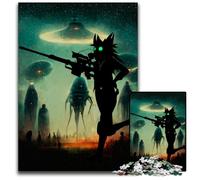 Puzzle en Bois de 1 000 pièces « Girls and Guns » pour Adultes Casse-tête Stimulant activité familiale décoration d'intérieur Cadeau de Vacances 1 000 pièces (38 x 26 cm)