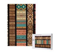 Puzzle en bois de 1 000 pièces pour adultes et familles - Motifs amérindiens - Œuvre d'art pour soirées de jeux, décoration d'intérieur, soulagement du stress et entraînement cérébral