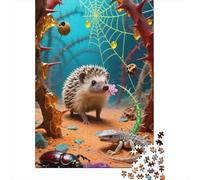 Puzzle en Bois De 1000 Pièces - African Pygmy Hérisson | Expérience De Montage Unique, pour Adultes Et Adolescents | Art Et Divertissement
