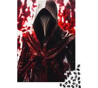 Puzzle en bois de 1000 pièces Blood Red Shadow, puzzle en bois pour adultes et adolescents à partir de 12 ans, cadeaux de Noël, 1000 pièces (75 x 50 cm)
