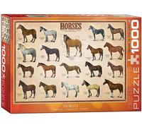 Puzzle En Bois De 1000 Pièces Chevaux Par Eurographics 480Mm X 680Mm