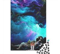 Puzzle en bois de 1000 pièces Cosmos de l'espace pour adultes, jeu éducatif, 1000 pièces (38 x 26 cm)