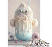 Puzzle en bois de 1000 pièces de monstres adorables pour adultes, réveillon de Noël, 1000 pièces (75 x 50 cm)