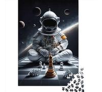 Puzzle en bois de 1000 pièces d'échecs Universe2 pour adultes et adolescents à partir de 12 ans 1000 pièces (75 x 50 cm).
