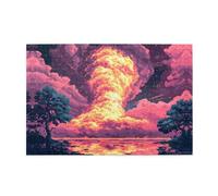 Puzzle en bois de 1000 pièces, image de particules de pixels WZYWHJ pour adultes et enfants, parfait pour s'amuser en famille, soulager le stress