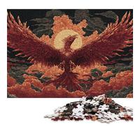 Puzzle en Bois de 1000 pièces « Le Phénix Prend Son envol » pour Adultes, difficulté élevée, idéal comme Cadeau de Noël (75 x 50 cm).